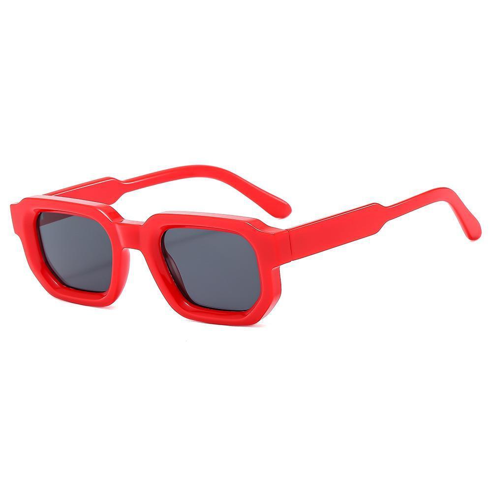 Women Retro Square Sunglasses Thick Frames Small Fashion Design Sun Protection Travel Driving Parties Antiques