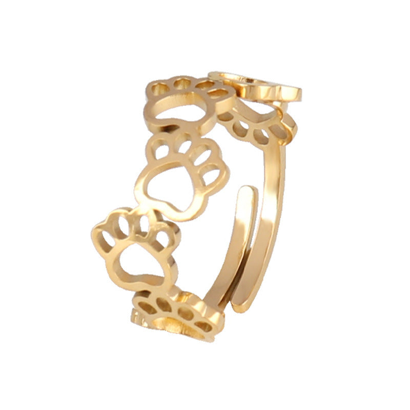 Stainless Steel Geometric Ring Natural Style Women Gold Silver Trendy Fashion Hip Hop Minimal Jewelry Timeless