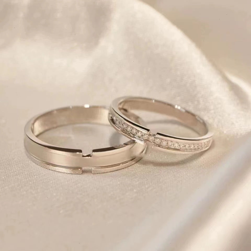 Rings For Women And Men Fashion White Copper Electroplated Simple Band Ring Womens Ring Mens Ring Womens Ring Mens Ring Ring