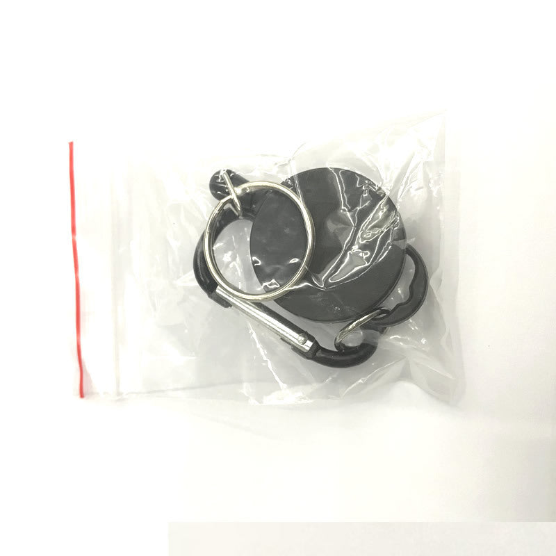 Retractable Key Ring 65cm Steel Wire Rope Heavy Duty Keychain Belt Clip Easy Pull Key Holder Everyday Use Quick Access