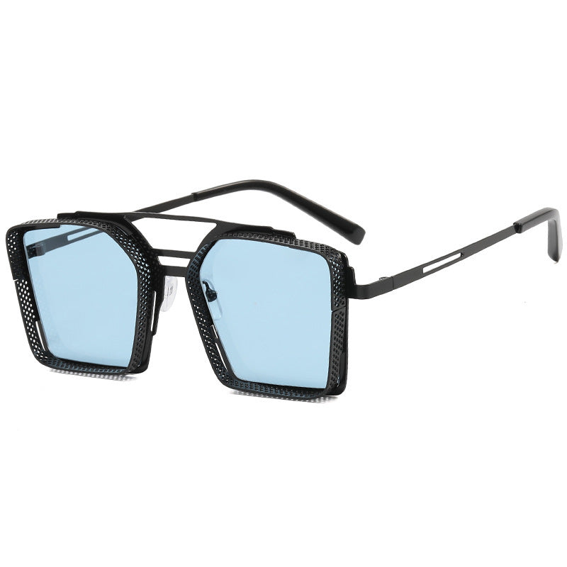 Mens Sunglasses Hollow Square Frame For Outdoor Sports