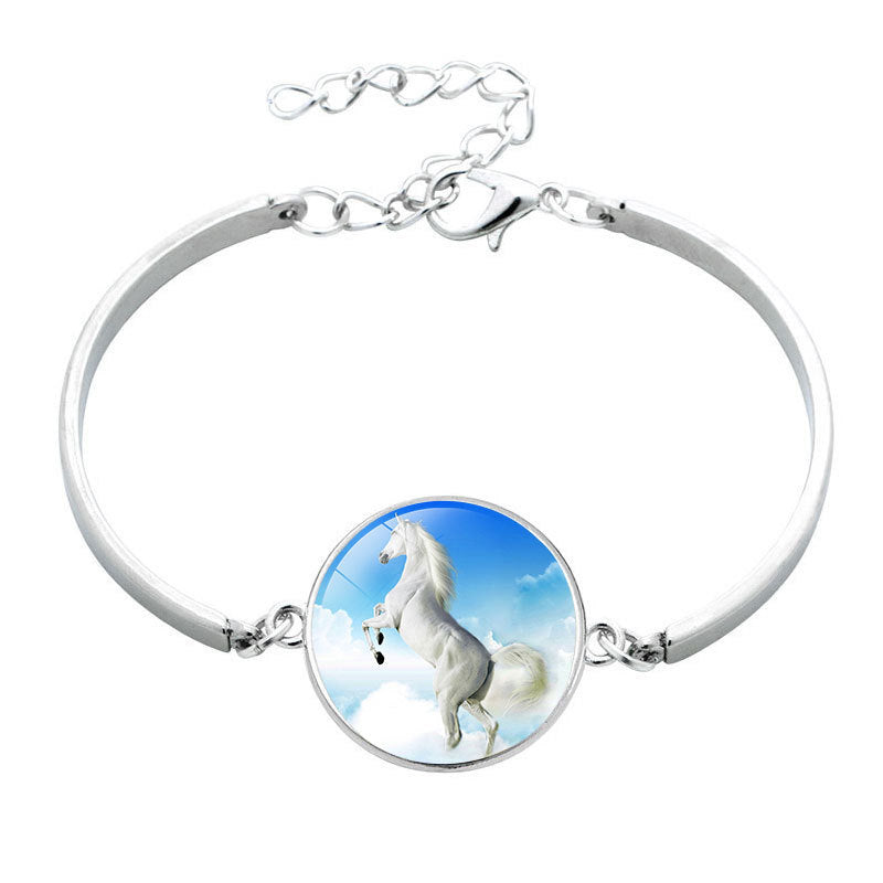 Unisex Horse Bracelet Electroplated Alloy Zodiac Design Jewelry Gift For Promotions Versatile Gift Accessory UK