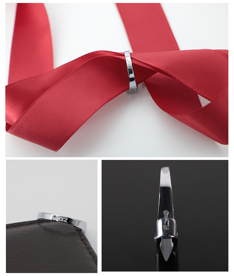 Stainless Steel Ring Simple Design Personal Protection Ring Fashionable Everyday Wear Festival Accessory Items