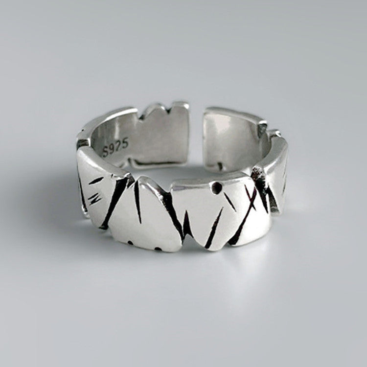 Copper Ring Electroplated Fashion Jewelry For Women Retro Design Ring Accessory Vintage Style Copper Band Jewelry