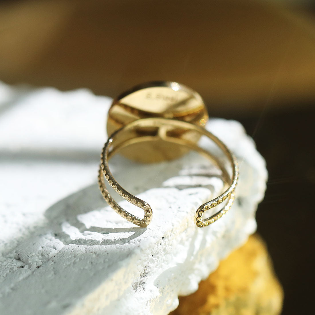 Womens Demon Eye Ring 18K Gold Plated Stainless Steel Eye Design Jewelry Statement Piece For Women Ultra Shine