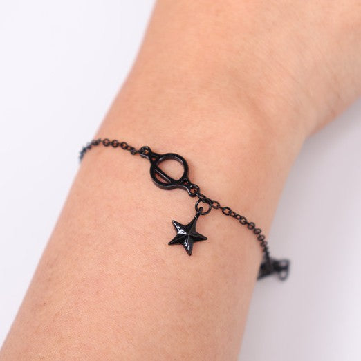 Elegant Star Shape Alloy Bracelet With Baking Paint Finish Fashion Jewelry For Women Elegant Everyday Bracelet