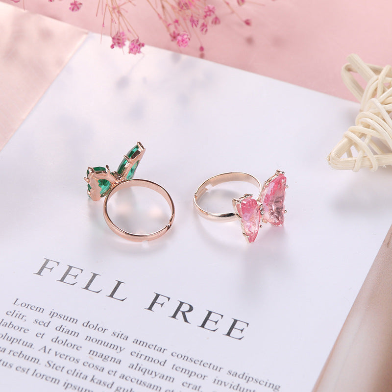 Womens Alloy Bow Rings With Animal Ornaments Electroplated Cute Rings Individually Packed Gift For Trade Fairs