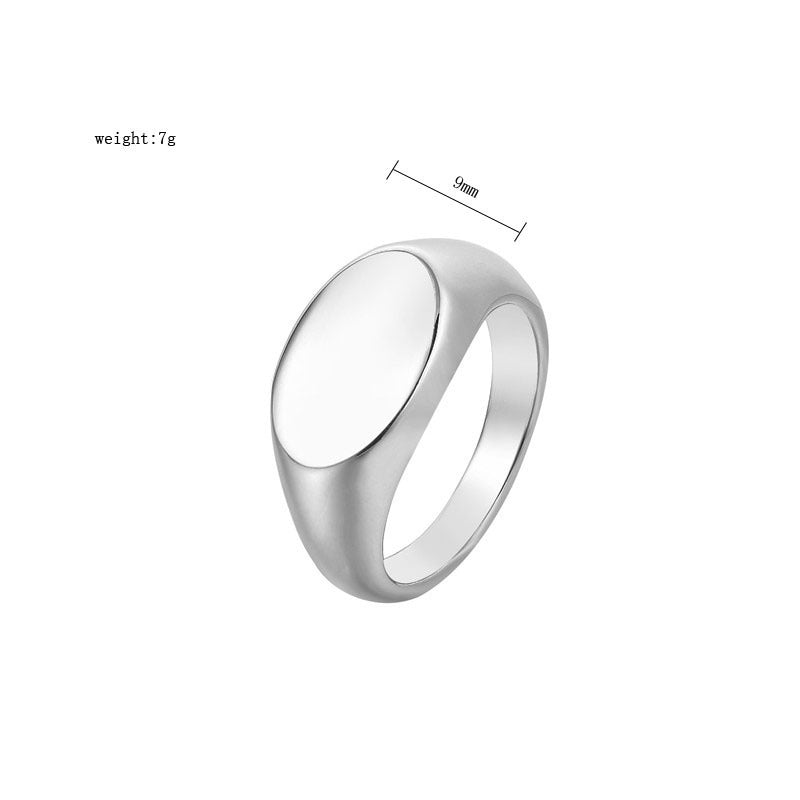 Korean Version Of Glossy Ins Cold Wind Men's And Women's Rings