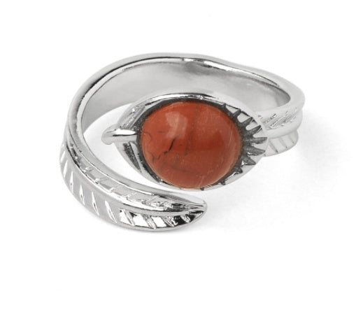 Adjustable Stone Ring Unisex Jewelry Geometric European American Style Travel Gift Travel Keepsake For All Soon