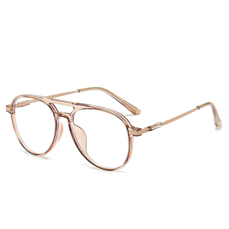 Double AC Full Frame Glasses Anti Blue Light Anti Radiation Versatile Fashionable Toad Mirror AC Lens PC Frame