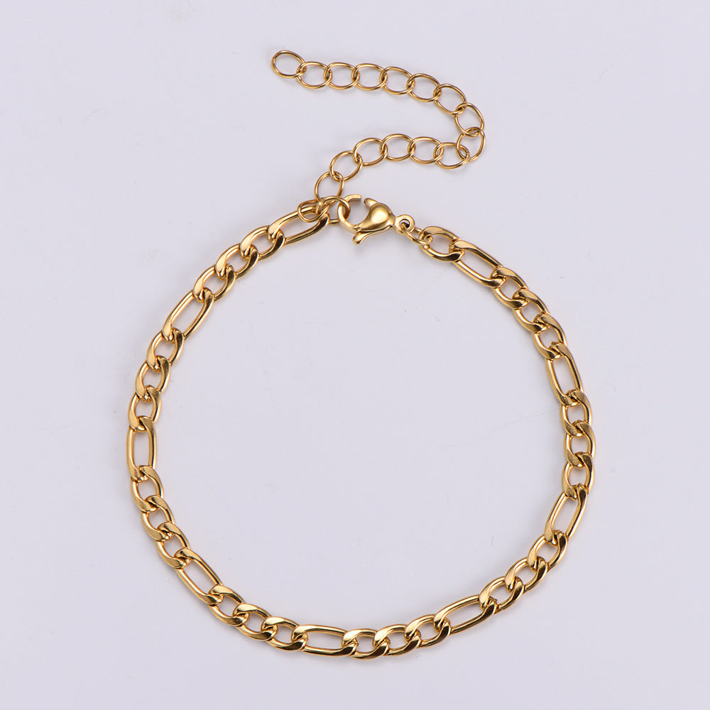 Gold Geometric Bracelet Stainless Steel Jewelry For Women Gift For Her Everyday Accessory Modern Elegant Style