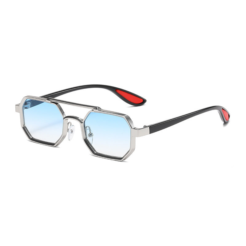 Large Frame Sunglasses Style Eyewear Non Polarized UV400 Protection Full Frame Metal Unisex Casual Sun Glasses