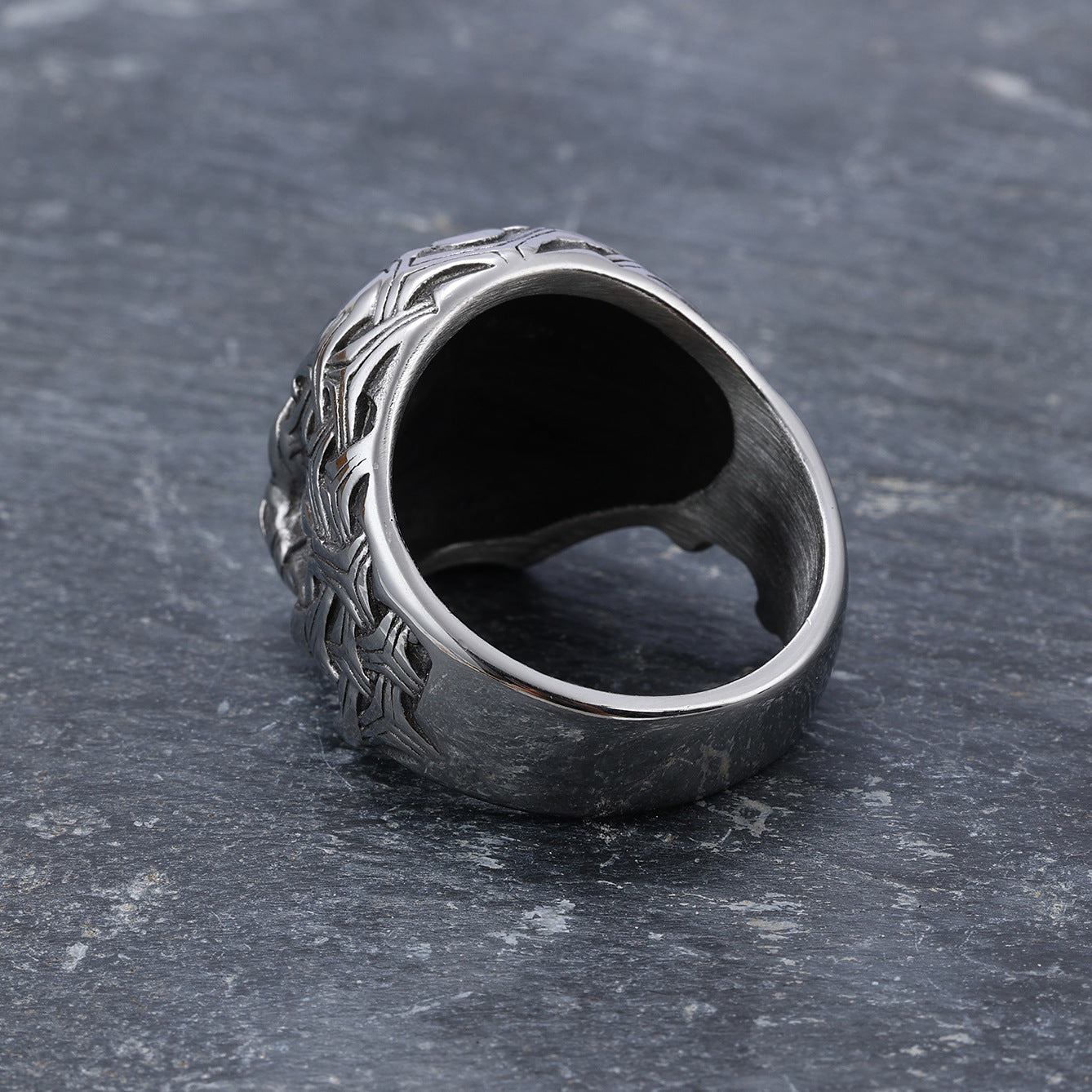 Skull Shaped Unisex Stainless Steel Ring Sizes 7 8 9 10 11 12 13 14 Statement Gothic Jewelry Everyday Wearable