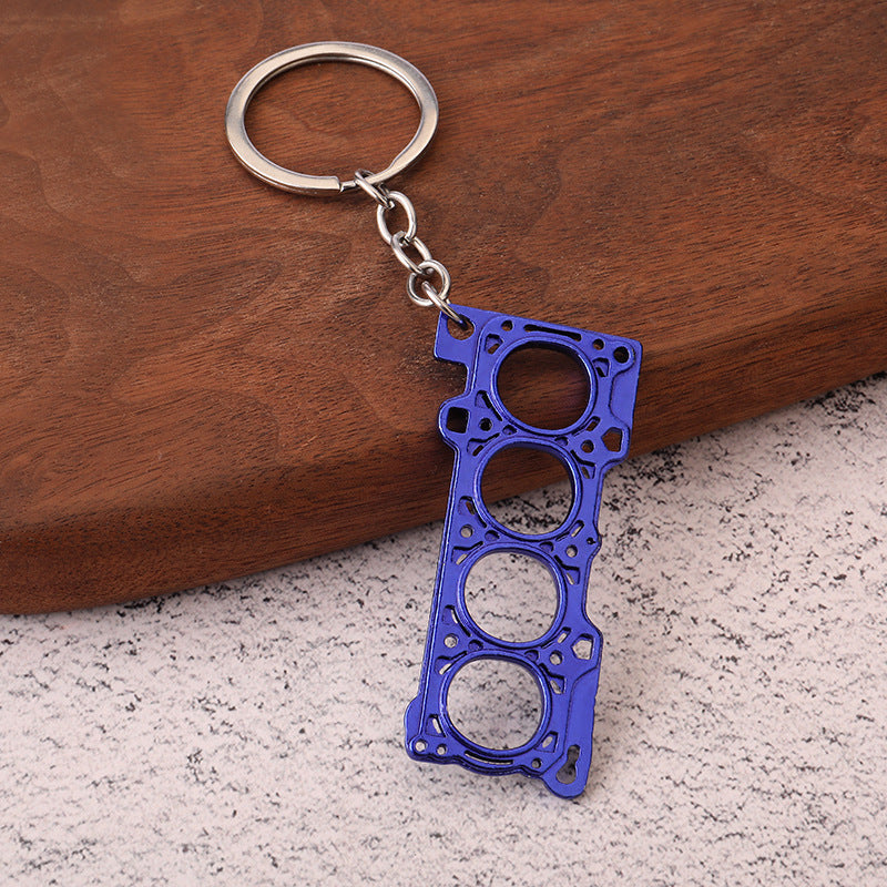 Car Key Chain Zinc Alloy Creative Metal Key Ring Auto Accessory Stylish Key Holder For Car Keys Durable Quality Use