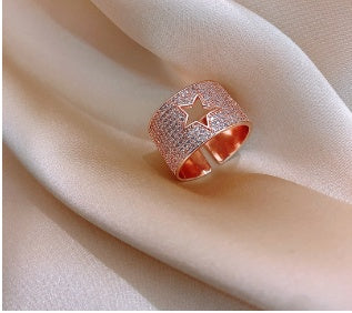 Real Gold Plating Cats Eye Rabbit Ring Alloy Jewels For Women Korean Style And Dainty Design Fashion Accessory