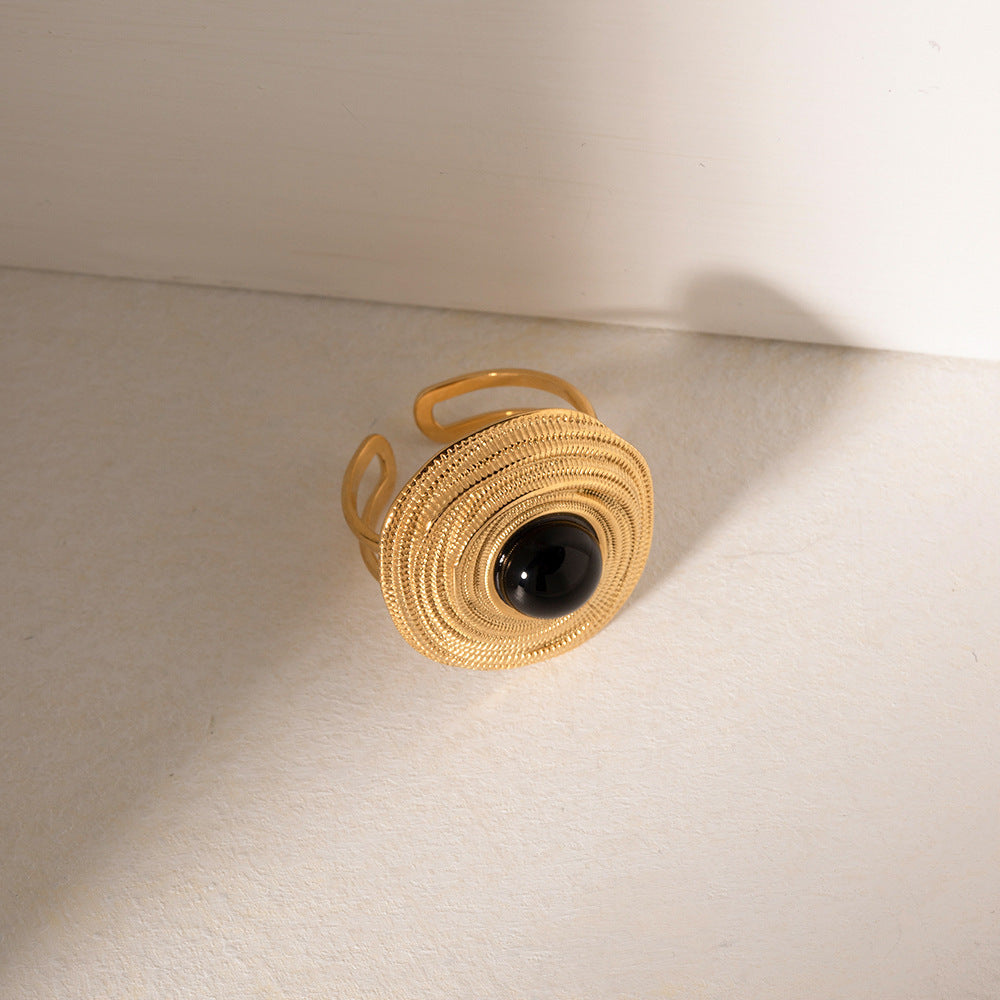 Women's Stainless Steel Open Ring Geometric Fashion Jewelry Durable Versatile Modern Minimalist Style Timeless