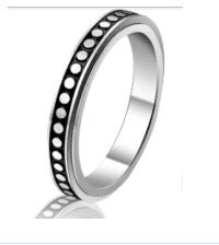 Star And Moon Titanium Rotatable Ring For Women Elegant Stainless Steel Jewelry Gold Silver Black Elegant Details