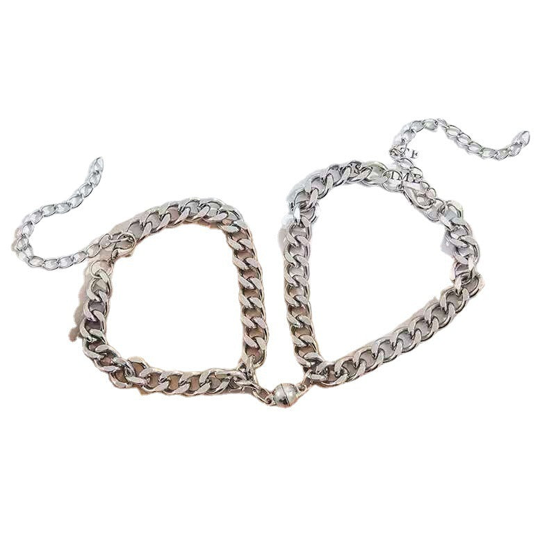 Couple Bracelets Geometric Alloy Plated Matching Set Lovers