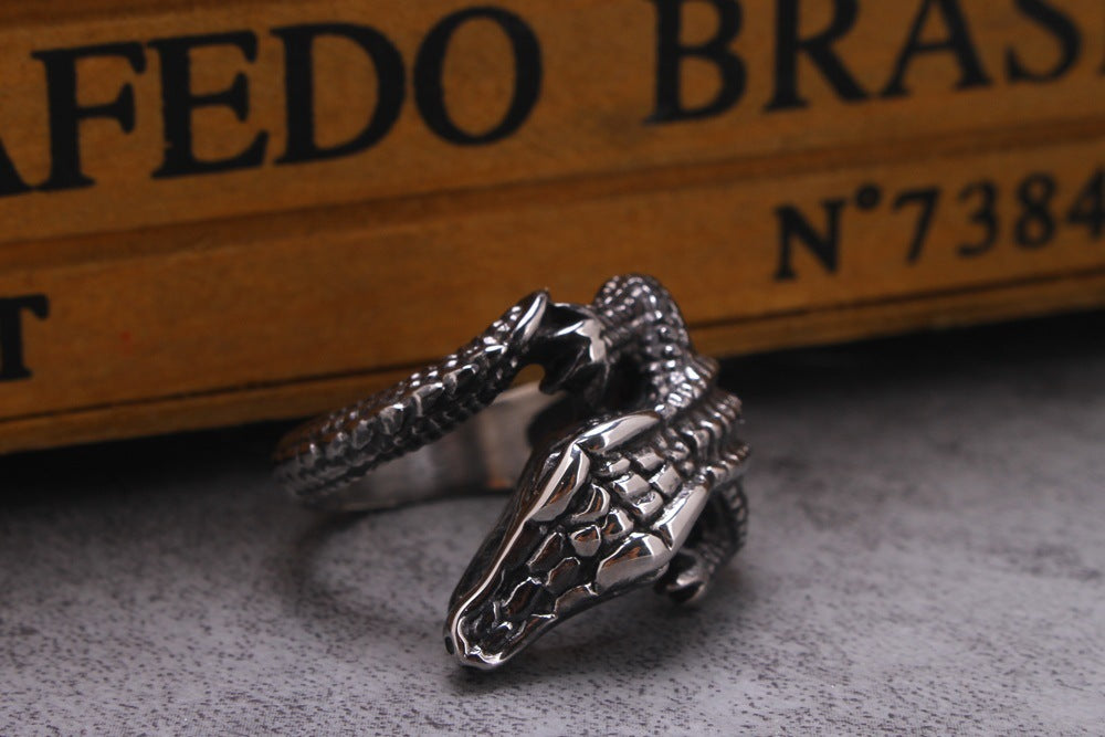 Mens Ring Titanium Steel Electroplated Fashion Jewelry