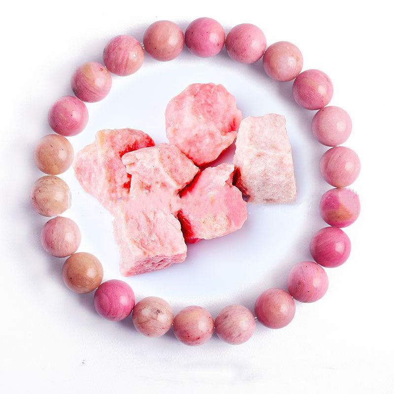 Unisex Bead Bracelet Natural Stone Hand Polished Vintage Geometric Spherical Design for Women and Men Elegance