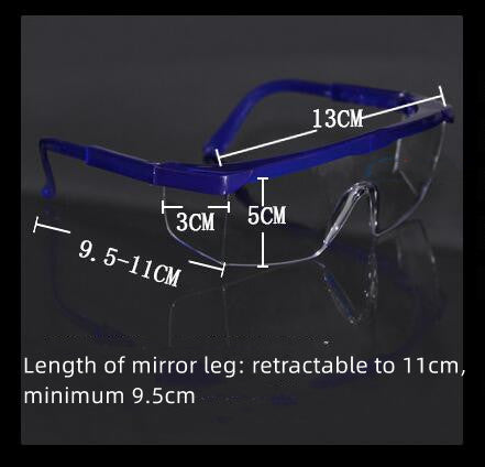 Impact Resistant Safety Goggles For Lab Work Cycling And Dust Protection With Polycarbonate Lens And High Speed Impact