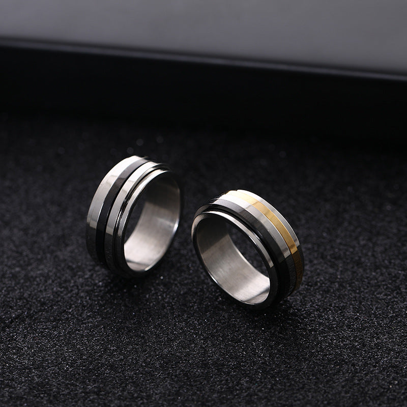 Couple Rings For Men And Women Simple Stainless Steel Rings An Unique Three Sided Geometry Design High Quality