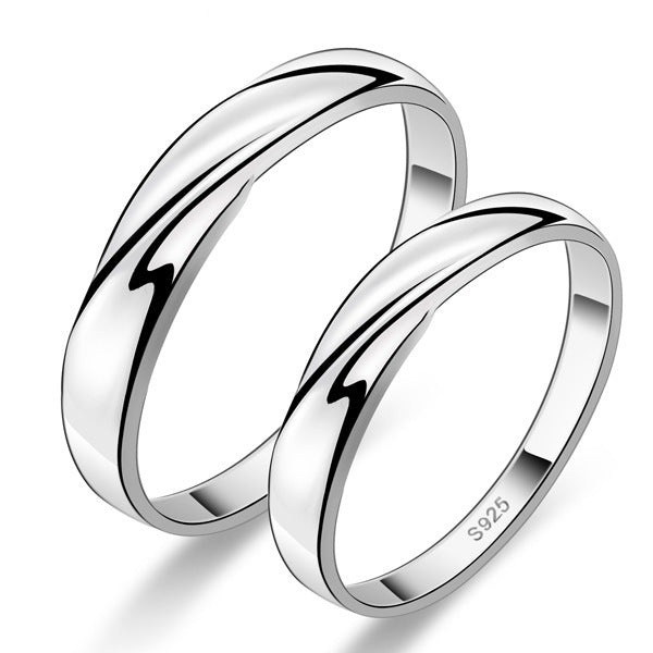 Womens Interwoven Silver Ring Leaf Design Korean Fashion Band Ring For Her And Him Stylish Electroplated For Everyday Use