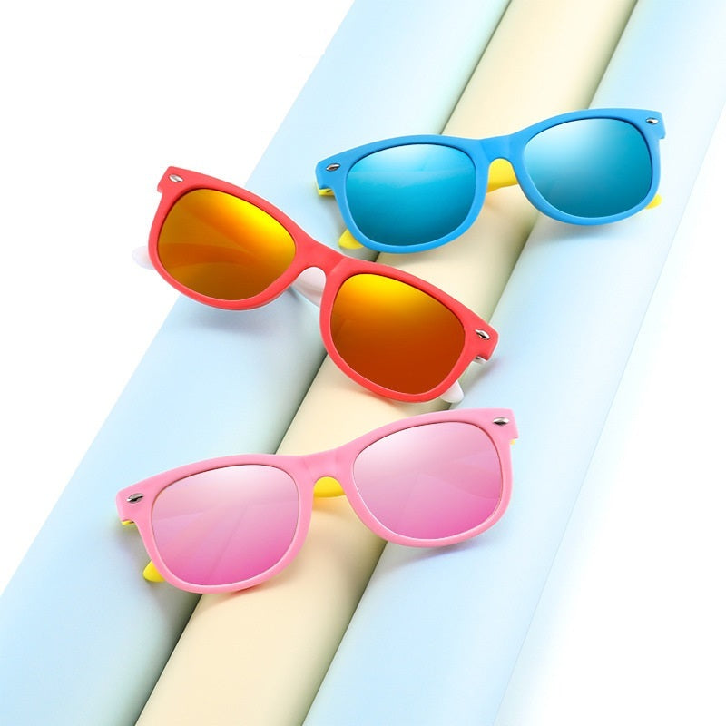 Kids Polarized Sunglasses Resin Lens Eye Protection For Outdoor Activities Fashion Frames Light Durable Secure
