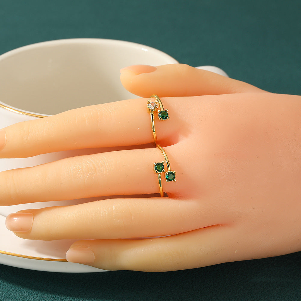 Small Square Ring For Women Adjustable Opening Finger Ring Minimalist Jewelry For Everyday Wear And Casual Use