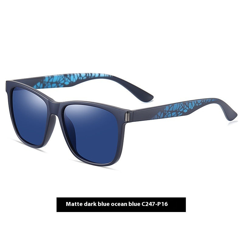 Polarized Sunglasses For Men And Women UV Protection TAC Lenses Matte Black Frame For Outdoor Sports Traveling