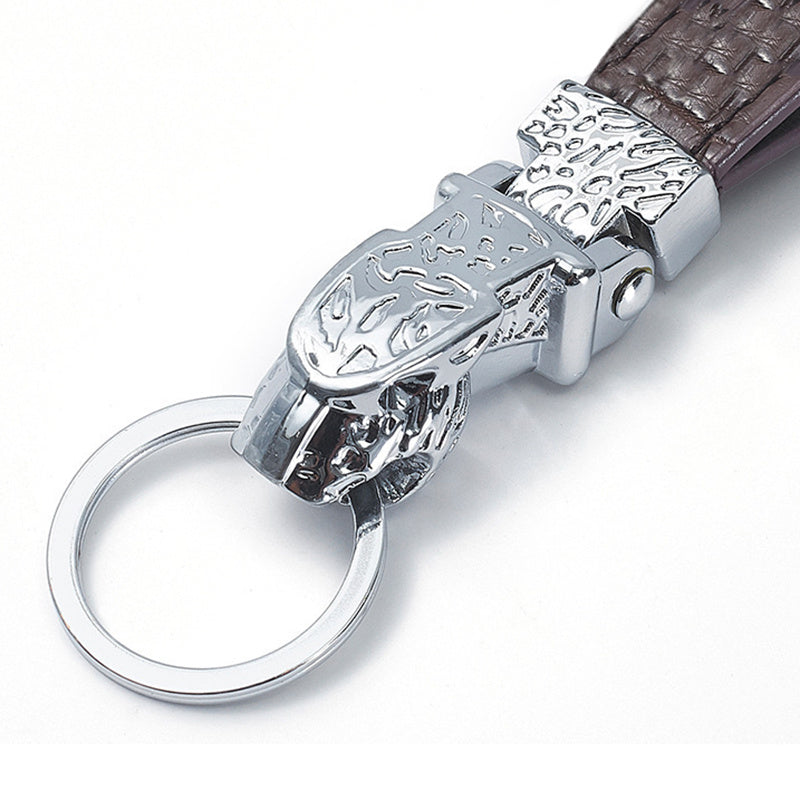 Car Keychain Personalized Durable Zinc Alloy Key Chain For Waist Hanging Chrome Black Gold Black Finish Glossy