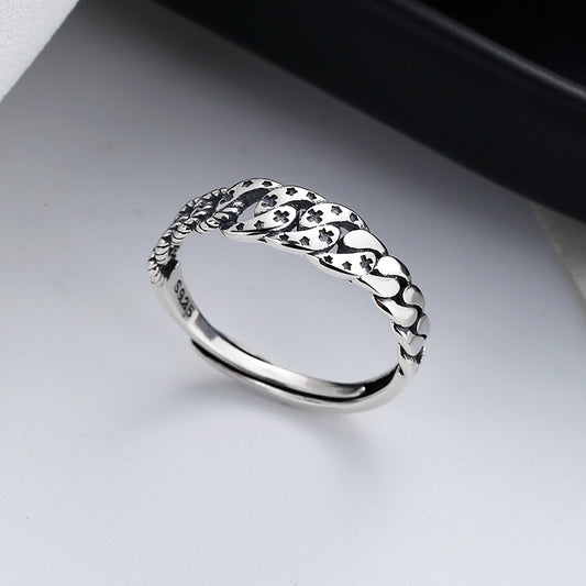 Vintage Carved Cross Silver Ring For Men And Women Retro Style Gift Jewelry Individually Packed Festival Craft