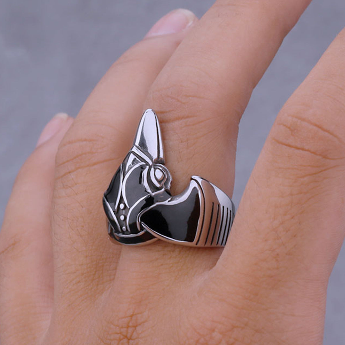 Viking Crow Stainless Steel Ring Norse Mythology Animal Design Jewelry Size 7 8 9 10 11 12 13 Gift Collectible