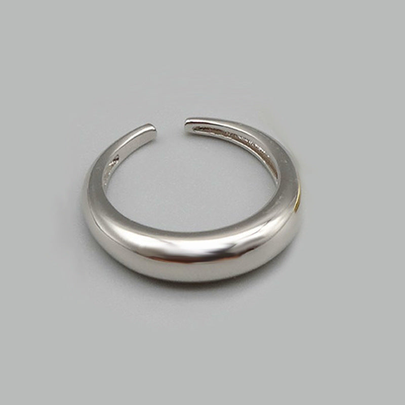 Geometric Open Ring for Women Adjustable Copper Band with Gold Plated Finish Trendy Jewelry Gift for Women Collection