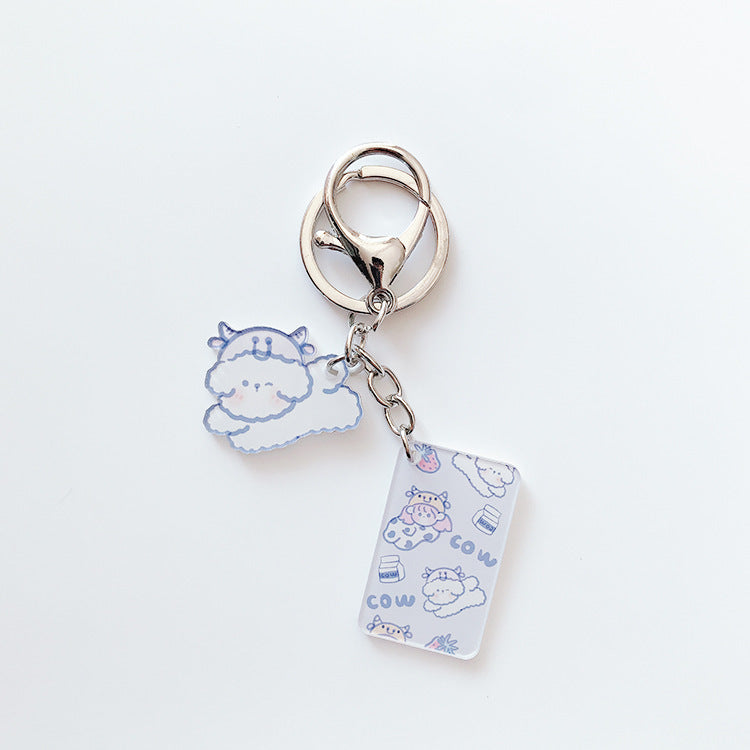 Earphone Protective Sleeve With Hanging Chain And Keychain Bear Dog Bunny Design Film Deluxe Style Fresh Style