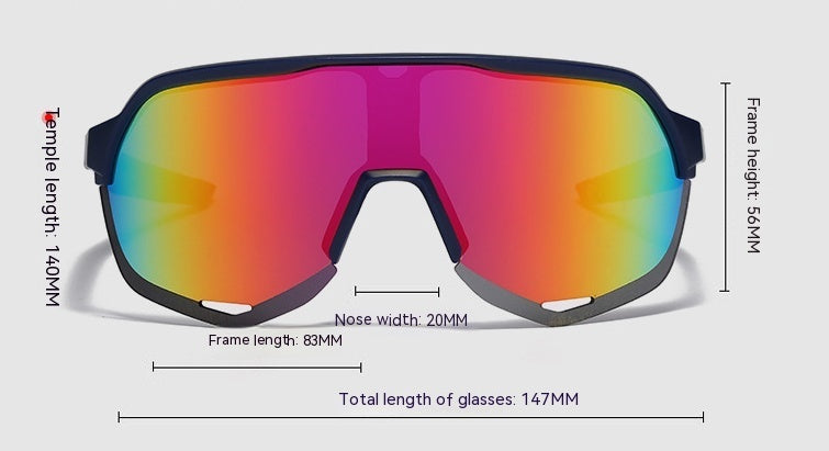 Unisex Cycling Sunglasses With UV Protection Durable Frame
