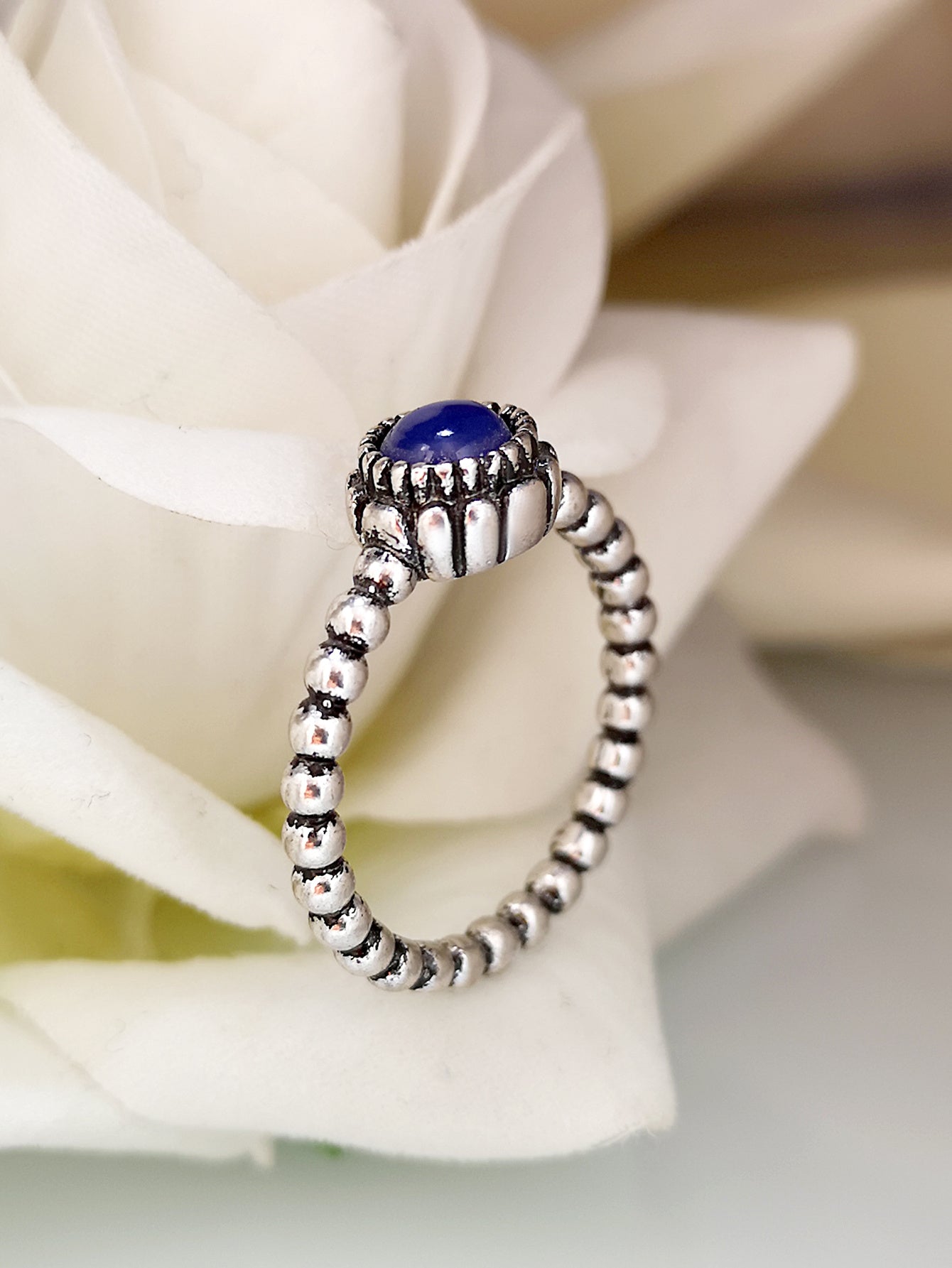 Womens Rose Gold Geometric Alloy Ring With Resin Electroplated Jewelry Individually Packed Rose Gold Ring Style