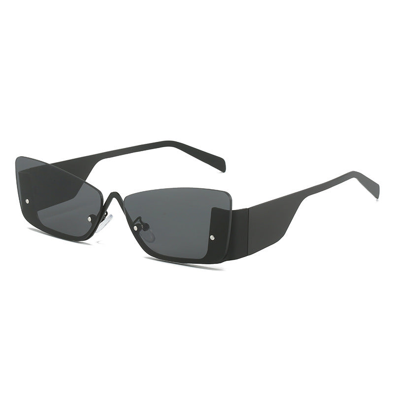 Frameless Sunglasses For Women And Men Lightweight Glasses With Plastic And Metal Frame UV400 Rated Protection