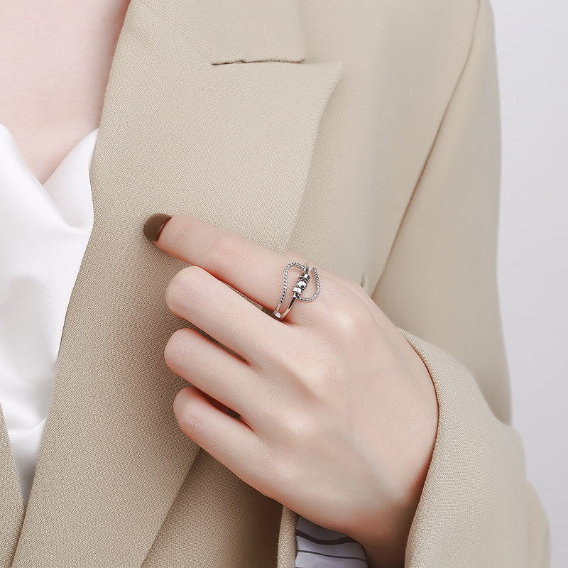 Rotating Anxiety Relief Ring Copper Womens Fashion Accessory For Stress Reduction Jewelry For Everyday Now Pro