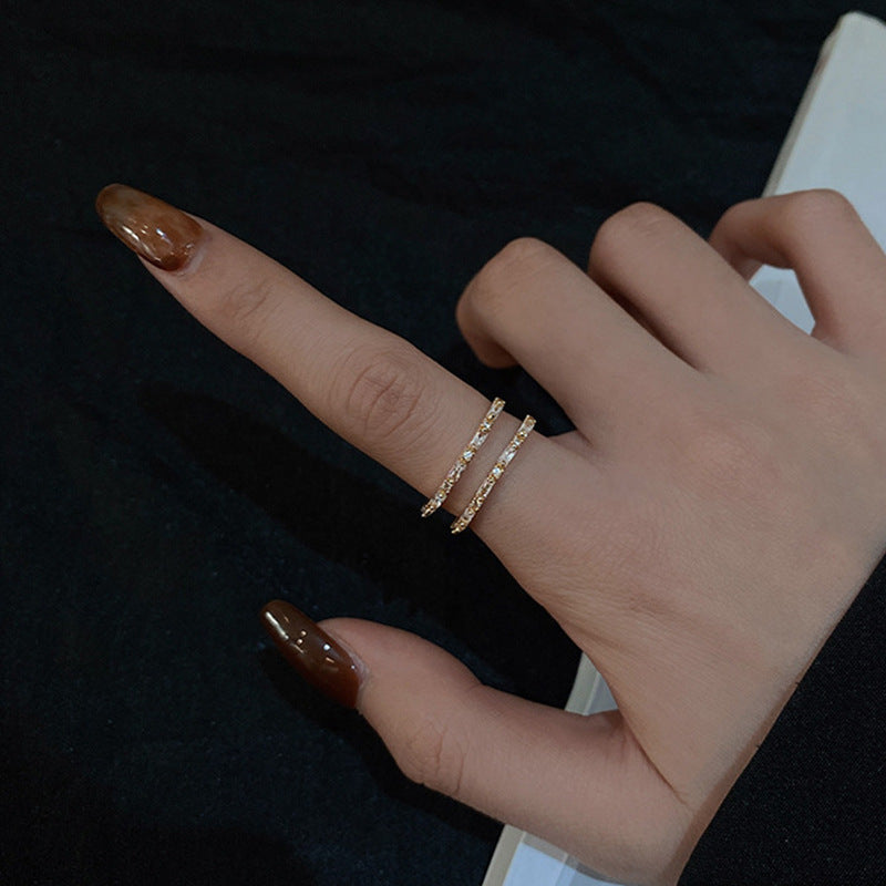 Womens Gold Plated Copper Ring Heart Design Jewelry