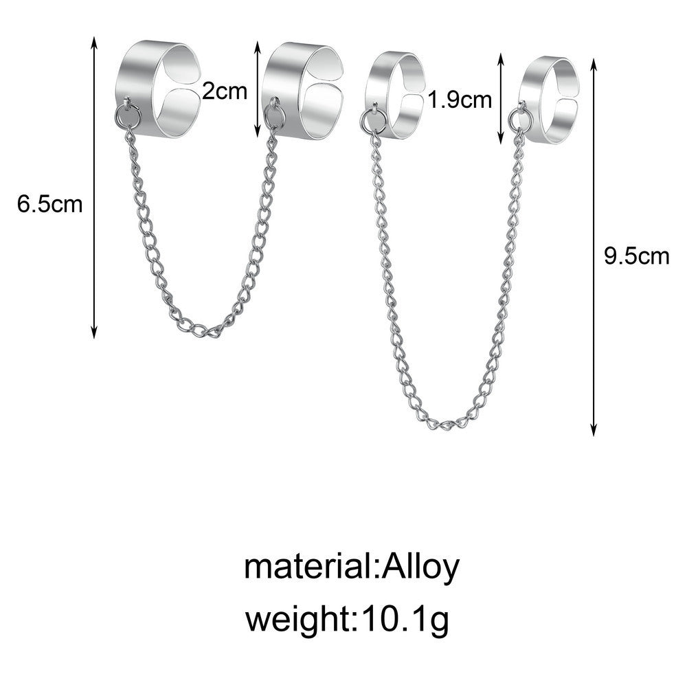 Unisex Alloy Index Finger Ring Adjustable Geometric Design Electroplated Ring For Everyday Fashion Modern Shine