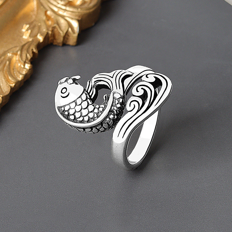 Womens Adjustable Ring Retro Geometric Copper Electroplated Jewelry Gift For Festival For Party Ready Everyday