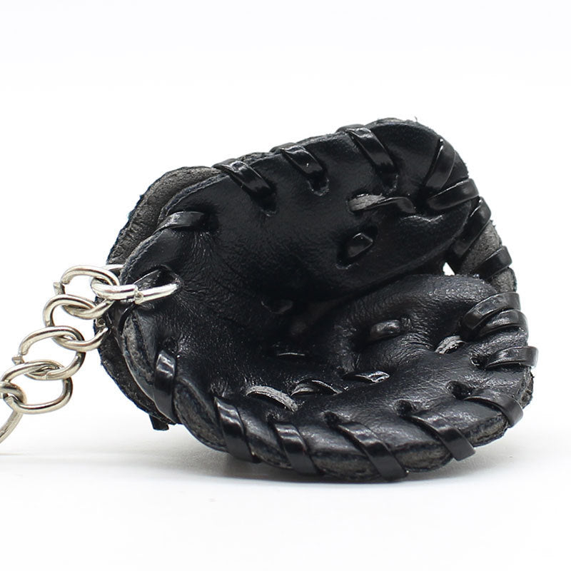 Unisex Baseball Glove Keychain Leather Alloy Pendant Key Accessory Sports Fans Athletes Bag Baseball Accessory