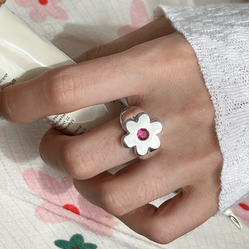 Womens Adjustable Copper Fashion Personality Ring All Match Ring Electroplated Ring Perfect Gift for Her Copper