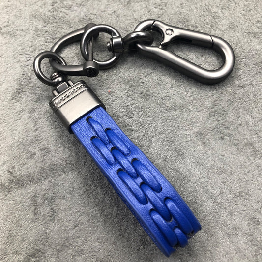 Keychain Car Accessory Gift Microfiber Leather Zinc Alloy Carabiner With Horseshoe Buckle And Screwdriver Kits