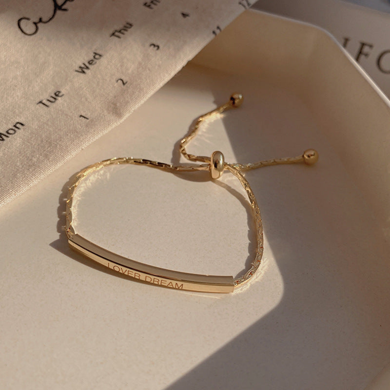 Women Titanium Steel Bracelet Electroplated Fashion Jewelry Beautiful Design Ladies Bangle Gift For Her Shines