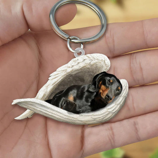 Dog Keychain Acrylic Fashion Accessory With Single Sided Printing Durable Key Ring 4 5 CMs Gift For Dog Lovers