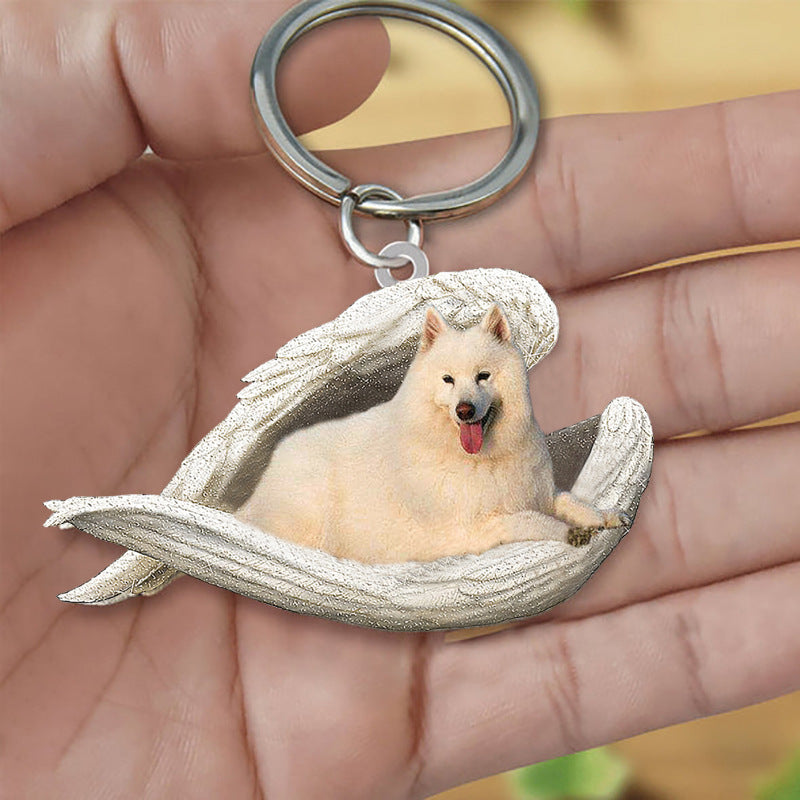 Dog Keychain Acrylic Fashion Accessory With Single Sided Printing Durable Key Ring 4 5 CMs Gift For Dog Lovers