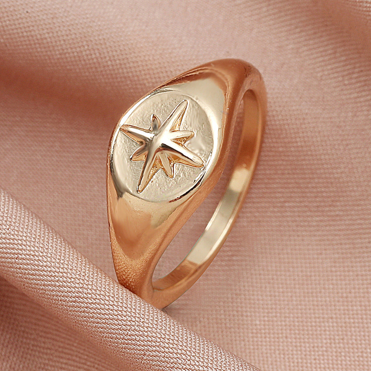 Womens Geometric Copper Ring With Simple Design For Index Finger Fashion Jewelry Beautiful Modern Look New Trendy