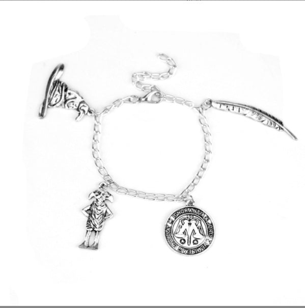 Cartoon Character Bracelet With Faux Gemstones Alloy Electroplated Vintage Style For Women Retro Style Jewelry